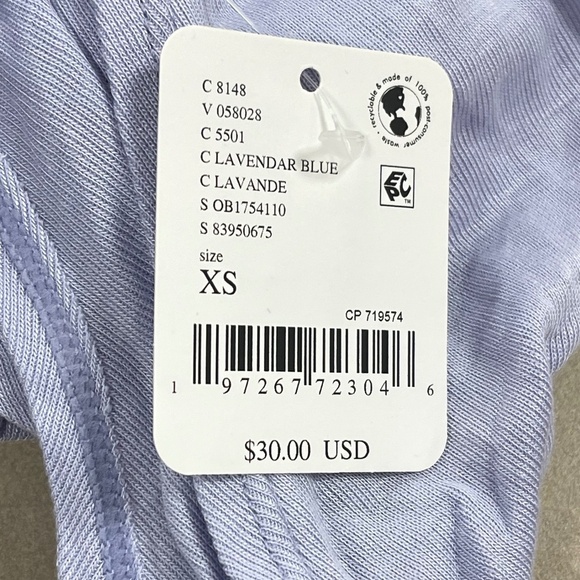 Free People Night We Met Lavender Tee - XS - NWT - Picture 6 of 6